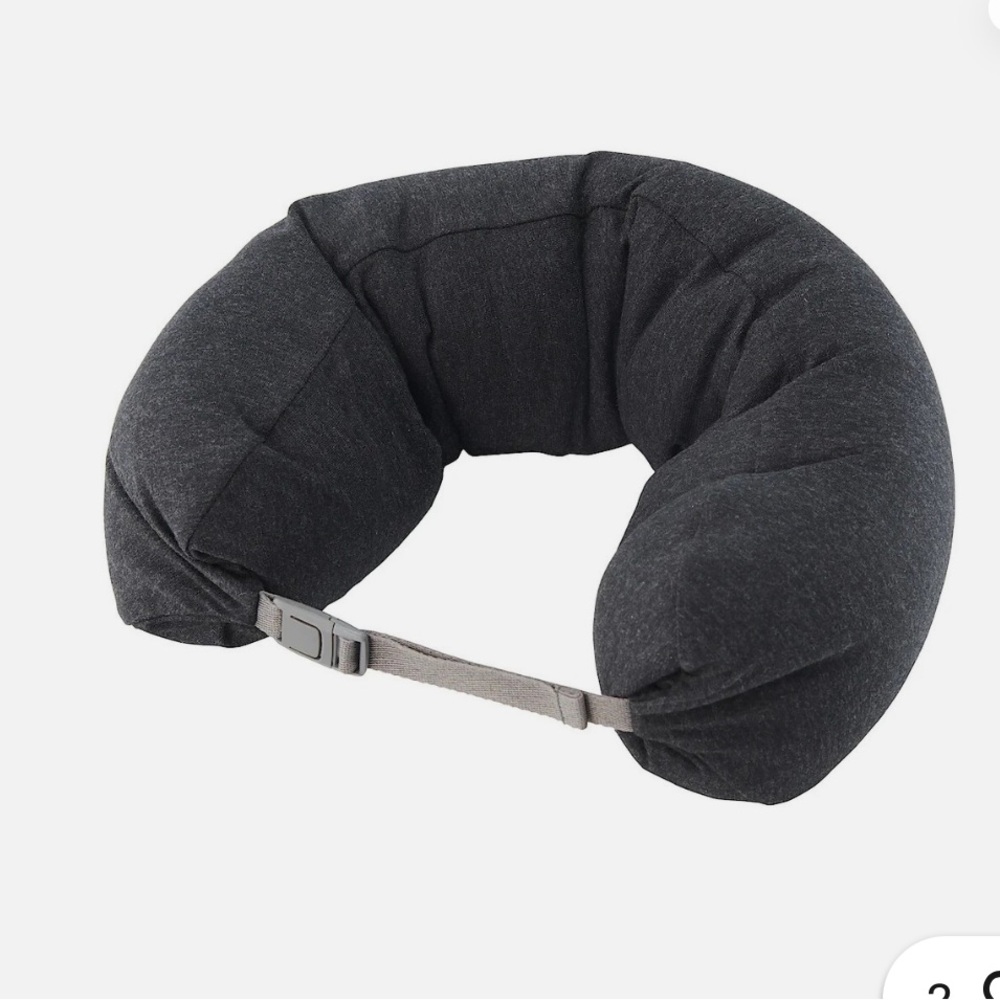 Muji Charcoal Gray Travel Neck Cushion